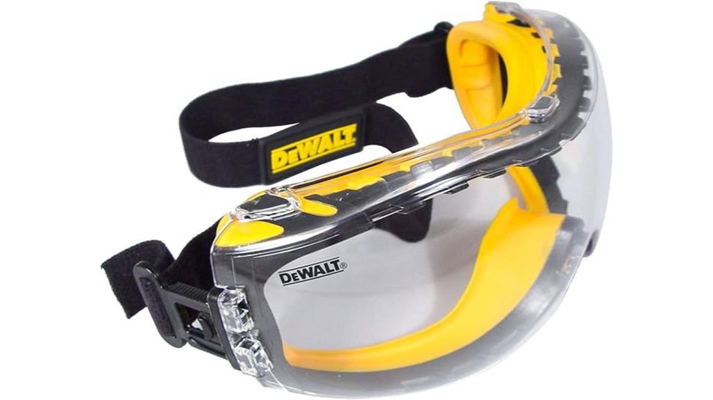 dual mold safety goggles
