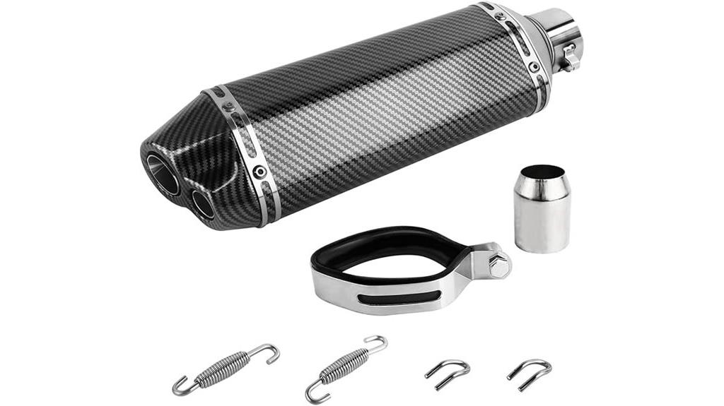 dual outlet motorcycle exhaust