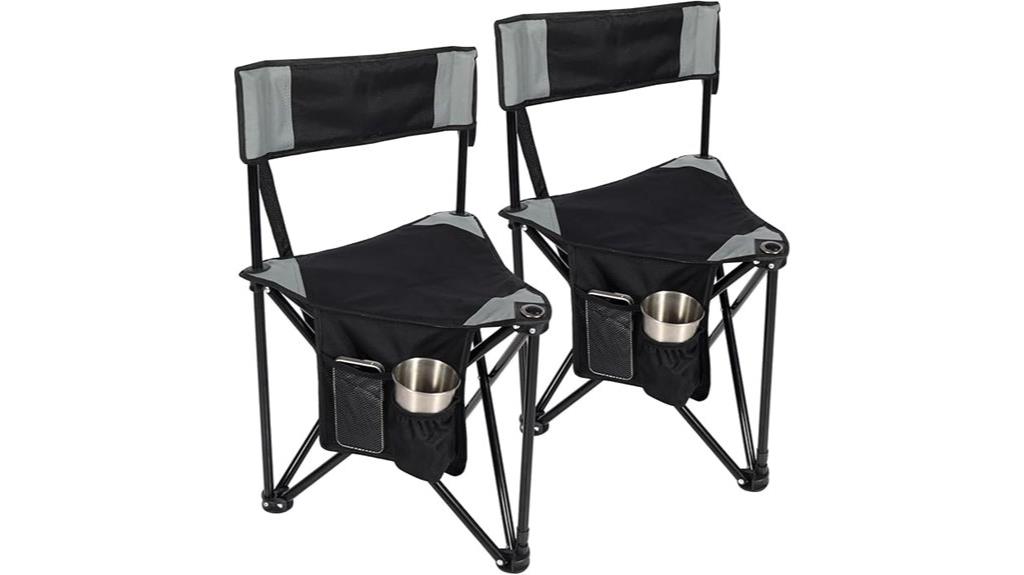 dual pack portable camping chairs