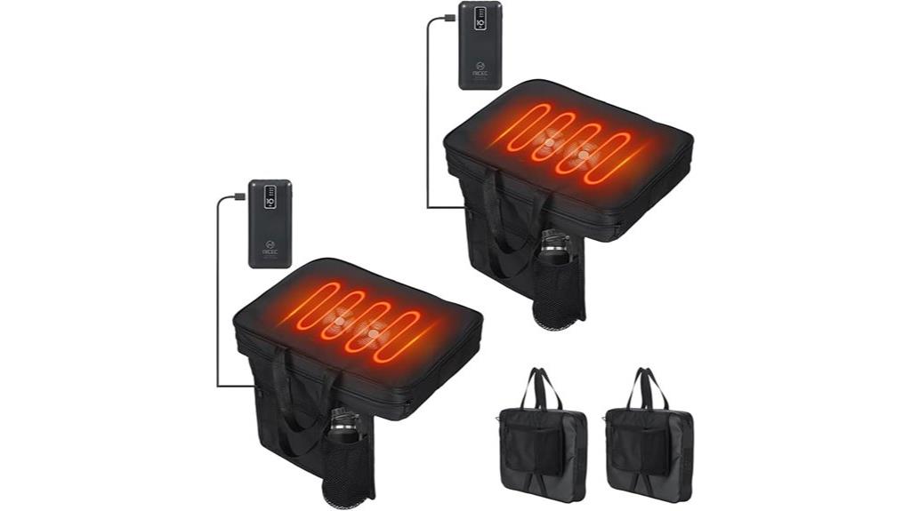 dual portable heated cushions