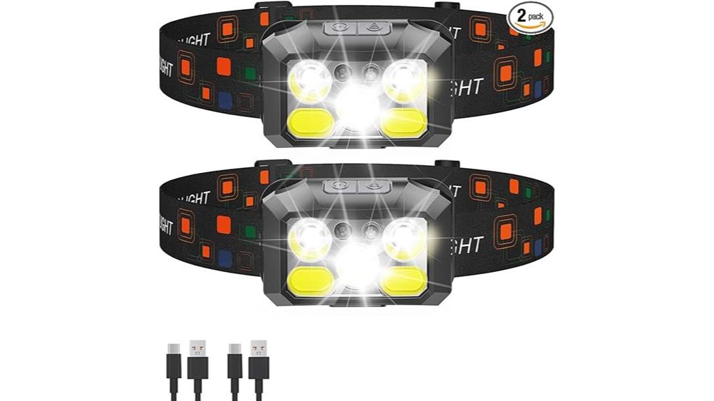dual rechargeable led headlamps
