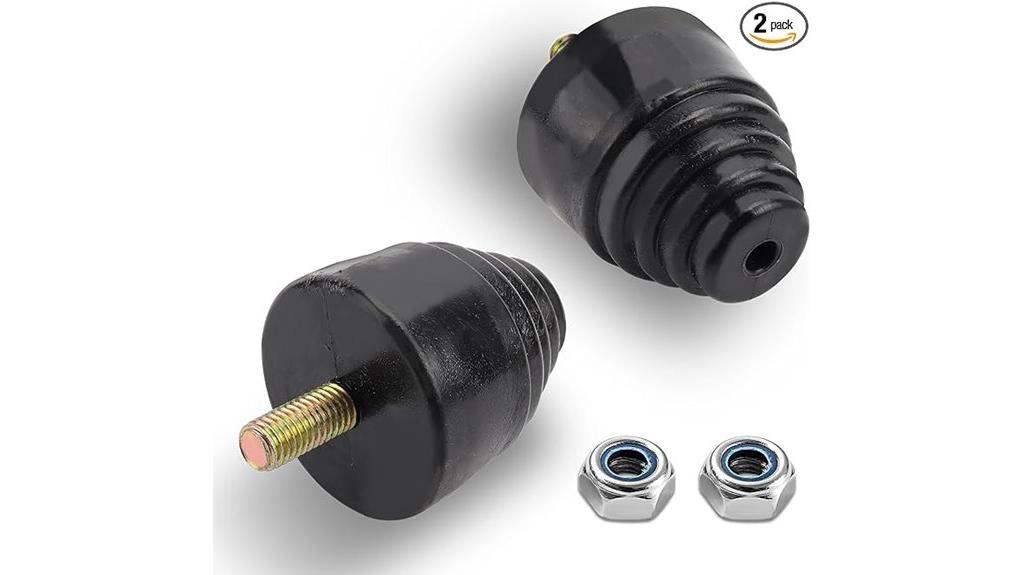 dual vehicle suspension bump stops