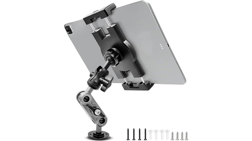 durable aluminum car tablet mount