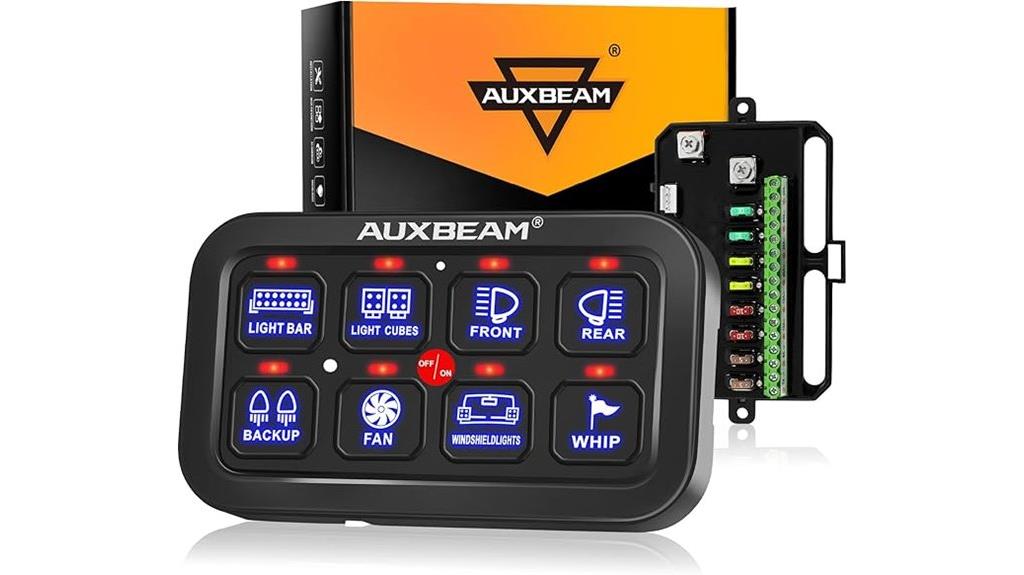 eight gang led touch switch