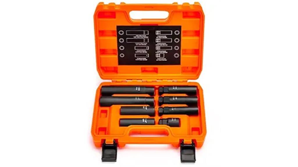 eight piece lug nut removal kit