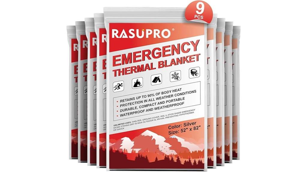 emergency camping blanket set