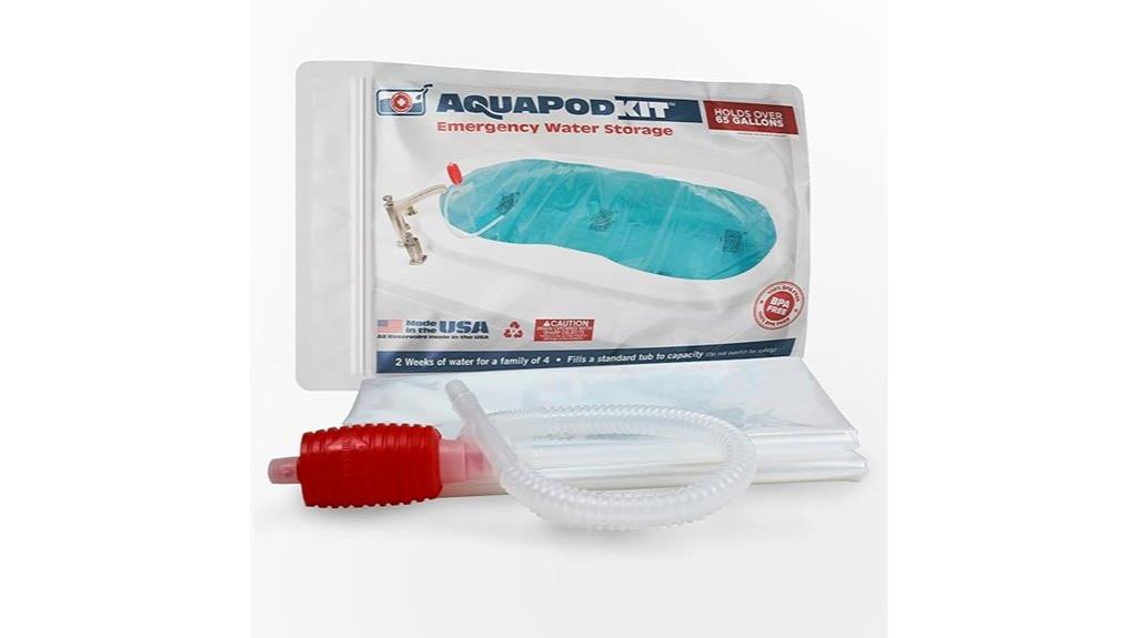 emergency water storage kit