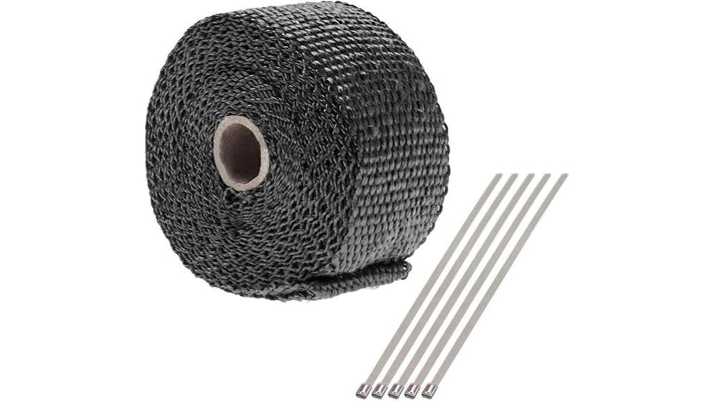 exhaust wrap stainless ties