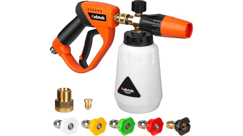 foam cannon with pressure