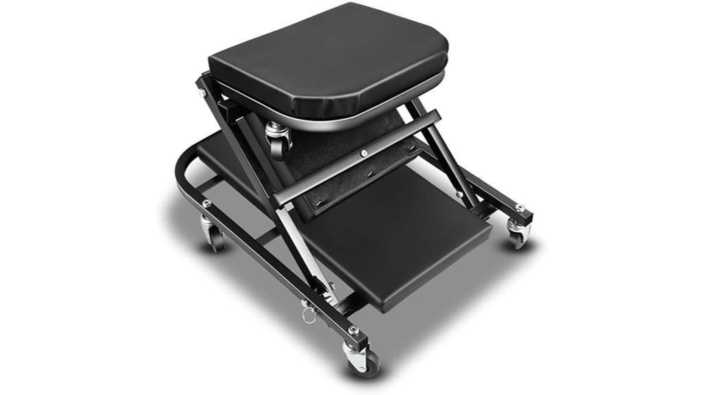 foldable garage seat