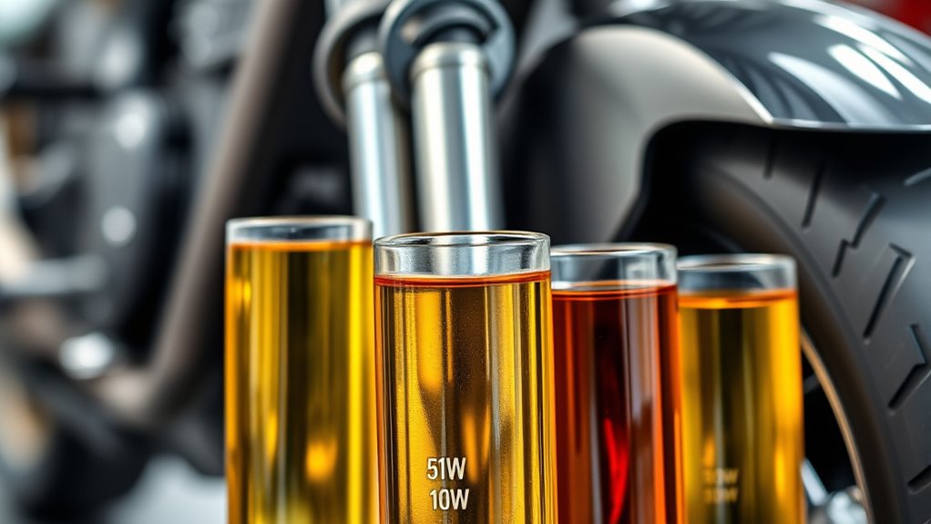 fork oil viscosity comparison