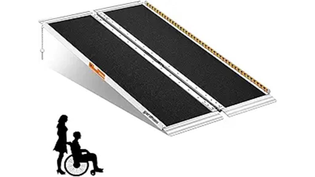 four foot portable aluminum ramp