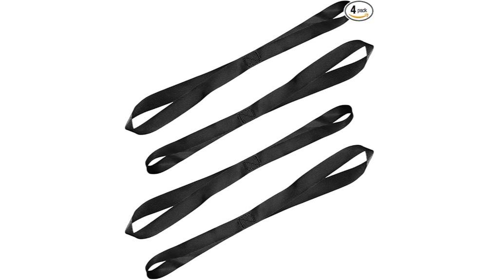 four pack black tie straps