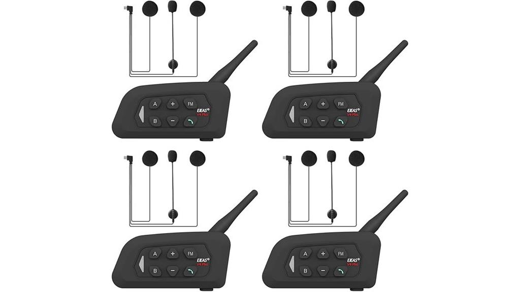 four pack motorcycle intercom