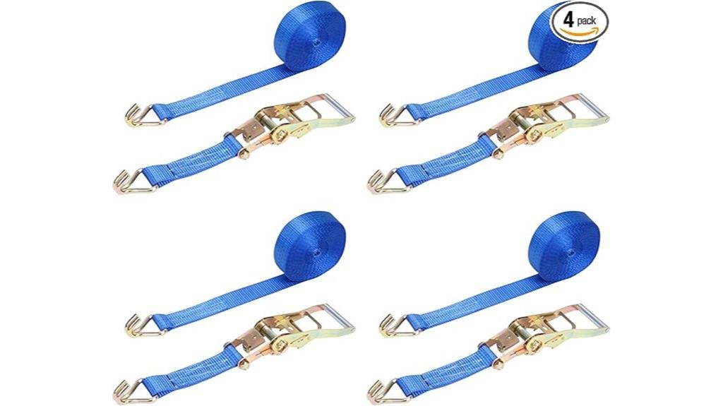four pack ratchet straps