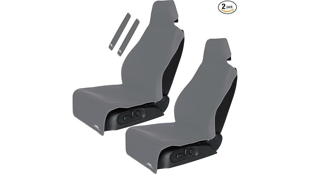 gray waterproof dog seat covers