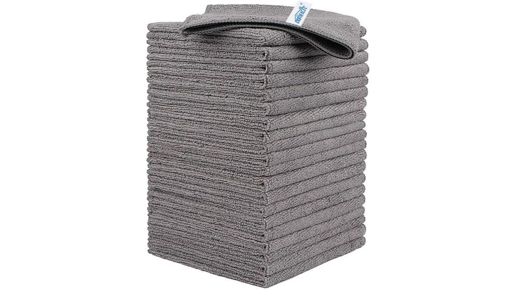 grey microfiber cleaning cloths