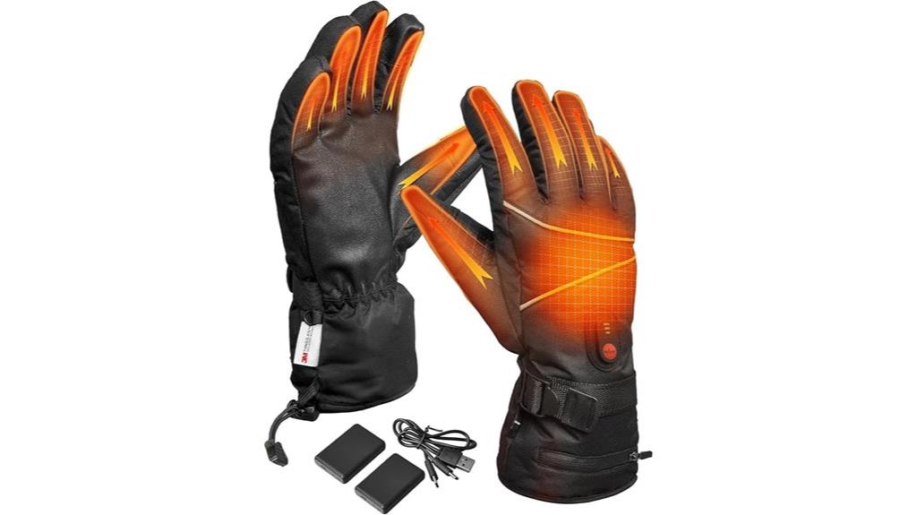 heated battery ski gloves