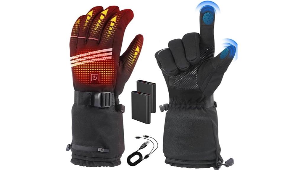 heated gloves with adjustable settings