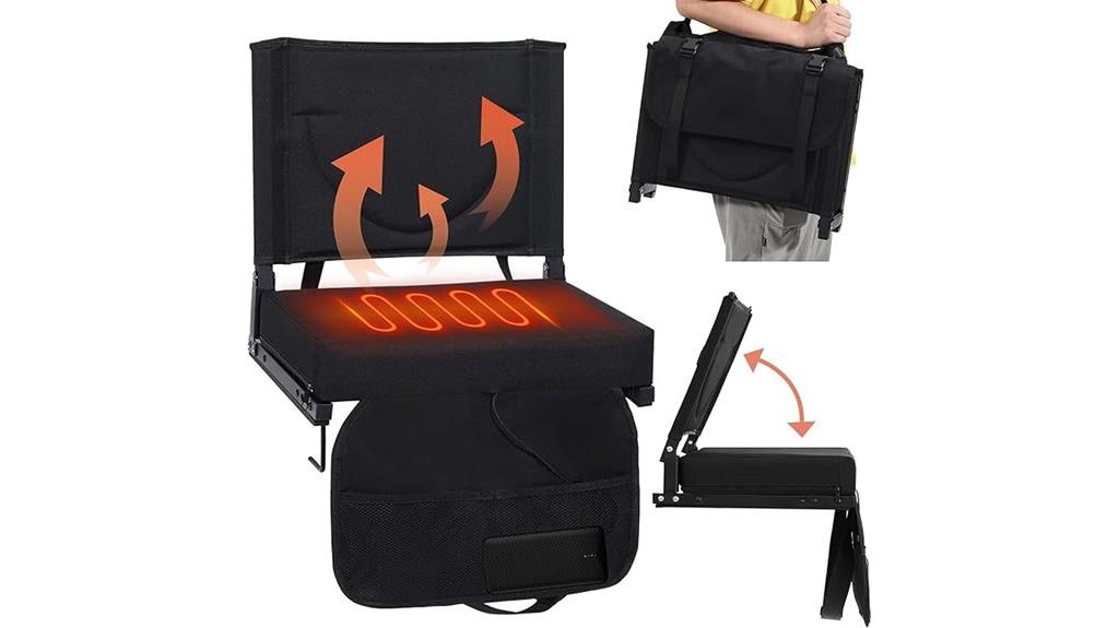 heated stadium seat cushion