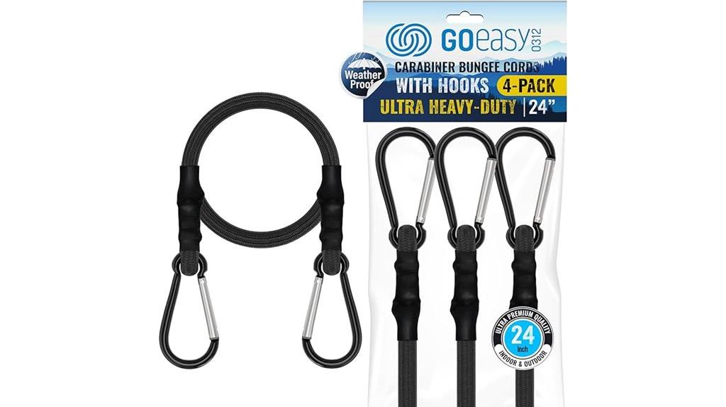 heavy duty carabiner bungee cords