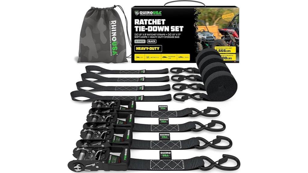heavy duty ratchet straps pack