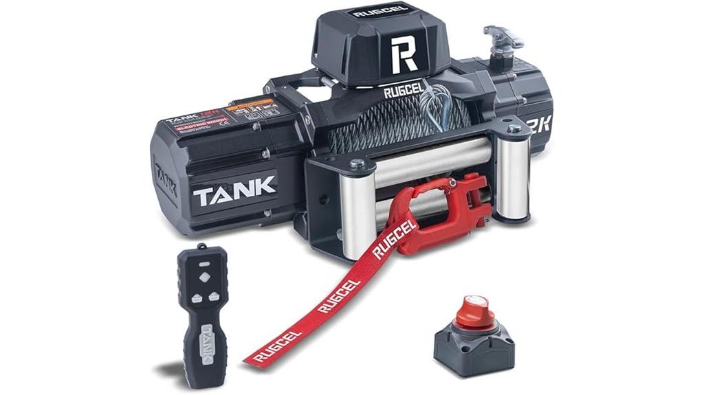 heavy duty waterproof steel winch