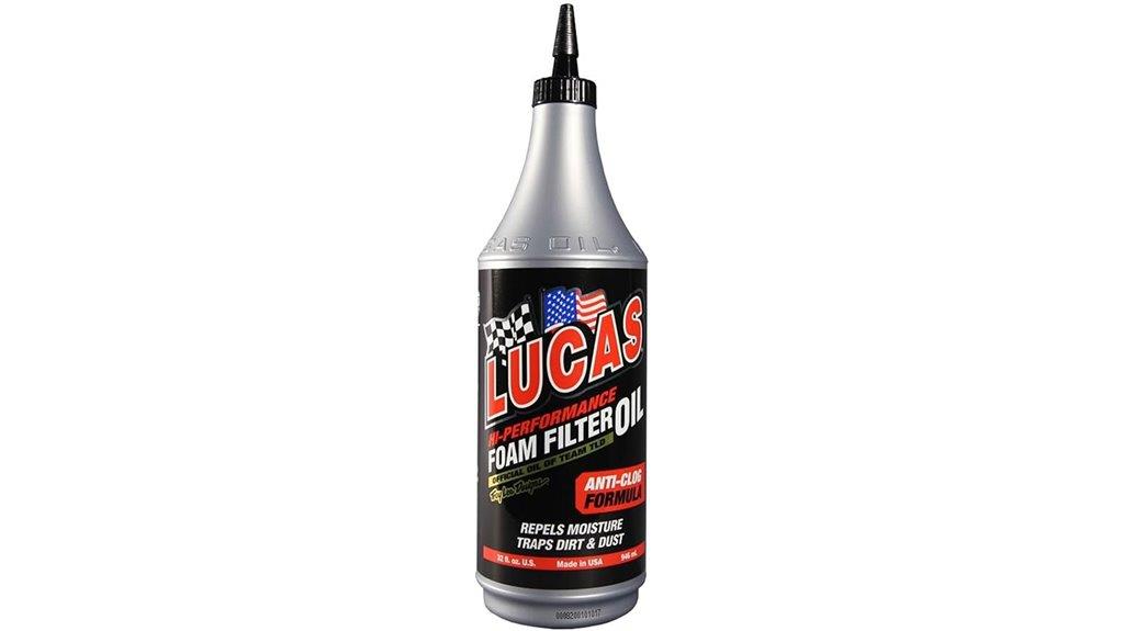 high performance foam filter oil