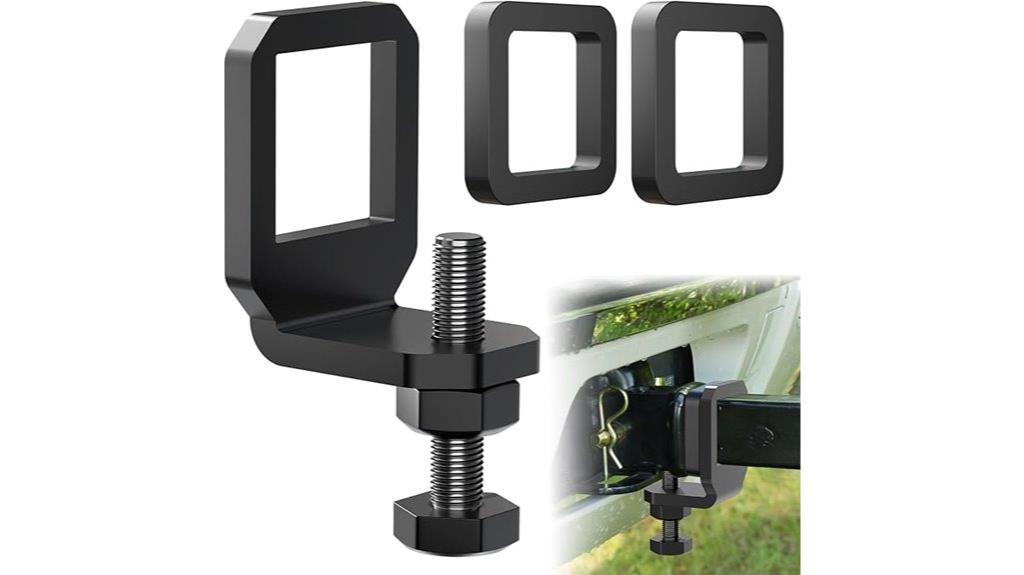 hitch clamp with silencers