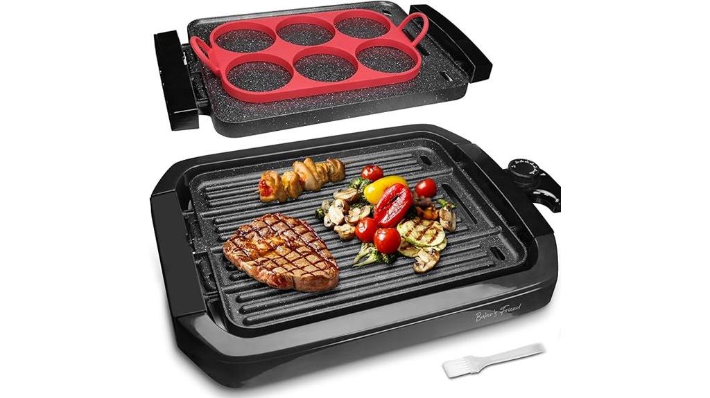 indoor electric 2 in 1 grill