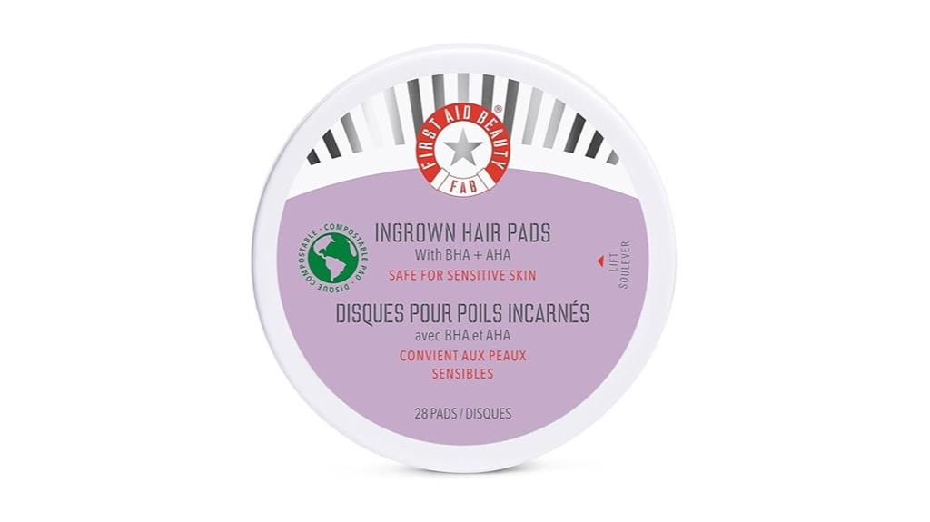 ingrown hair treatment pads
