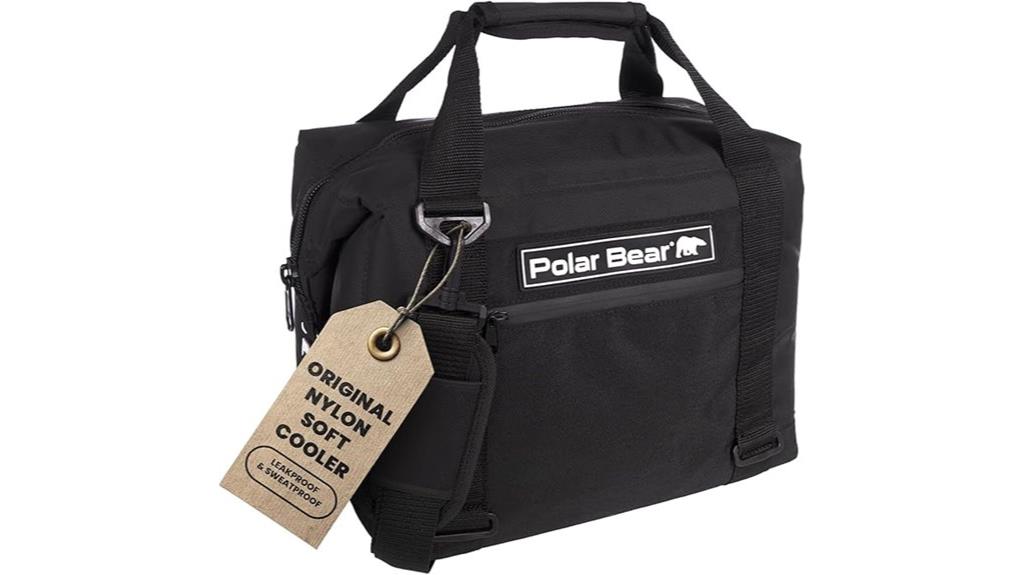 insulated nylon cooler bag