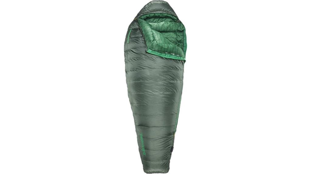 lightweight down mummy bag