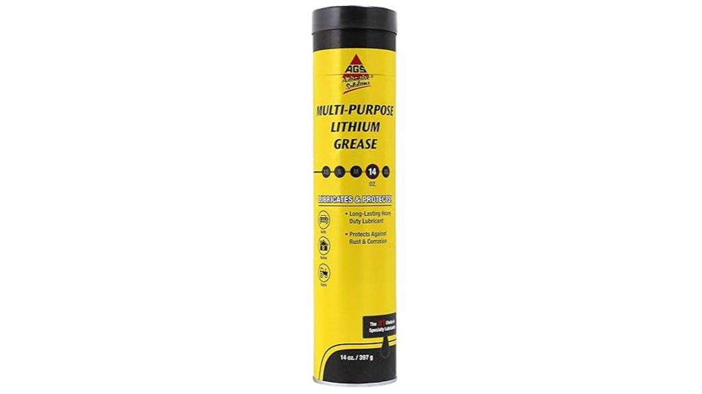 lithium grease cartridge size