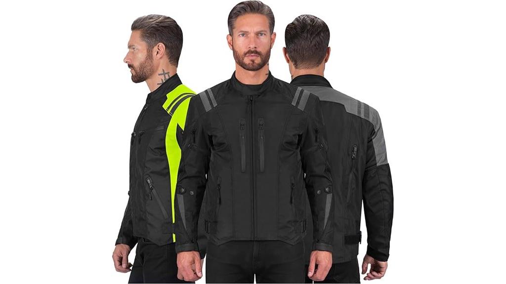 men s armored motorcycle jacket