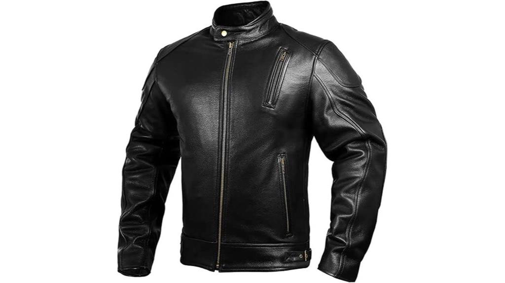 men s leather motorcycle armor