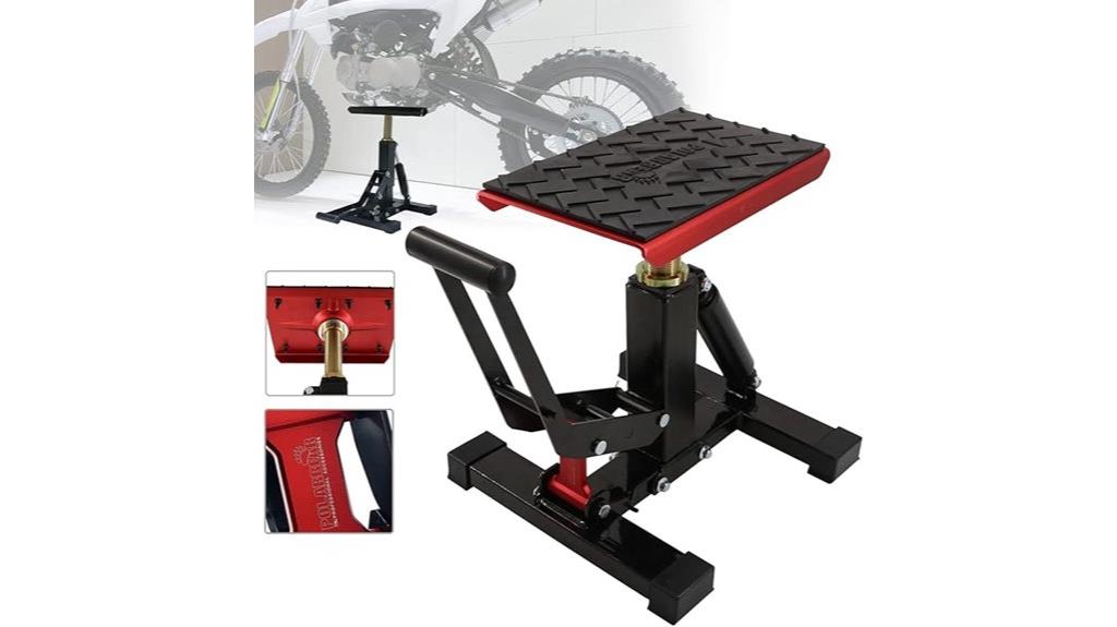 motorcycle hydraulic maintenance stand