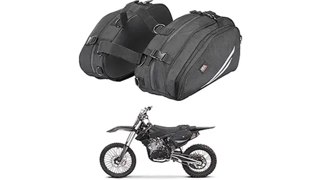 motorcycle saddlebags with rain