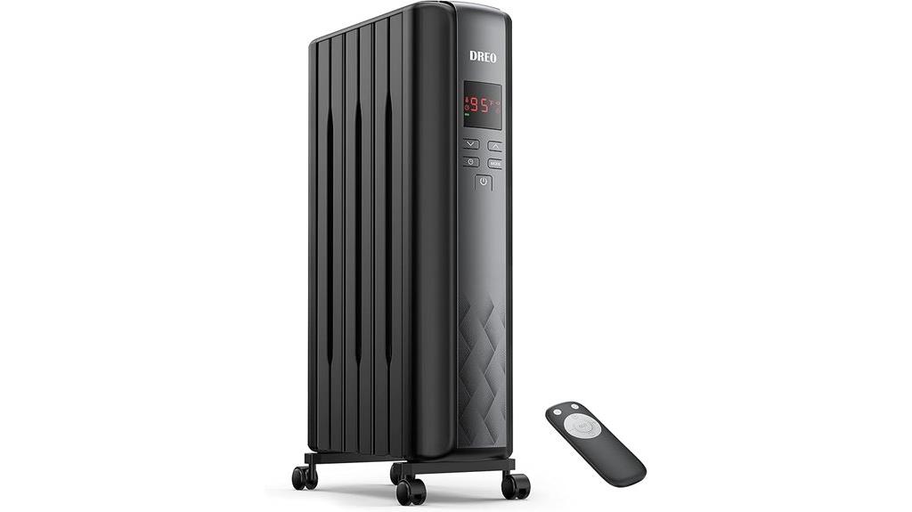 oil filled heater with remote