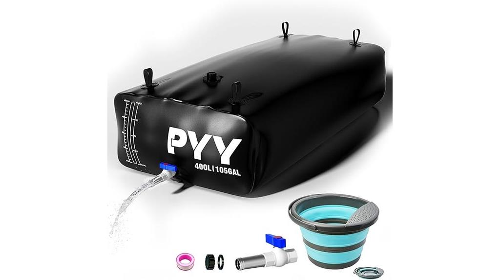 portable 105 gallon water bladder