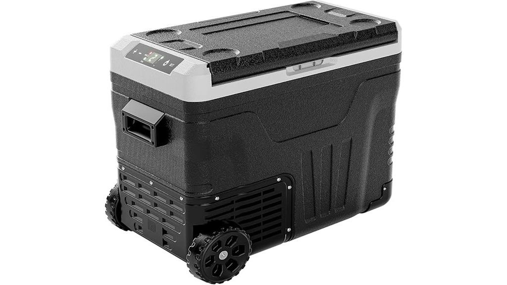 portable 12v refrigerator with wheels