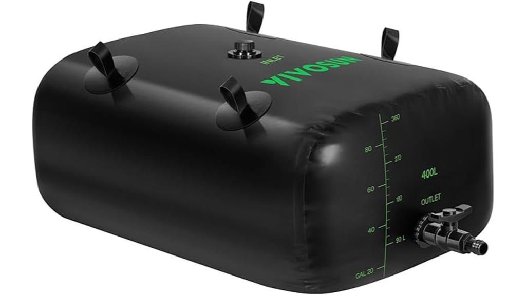 portable 400l water storage