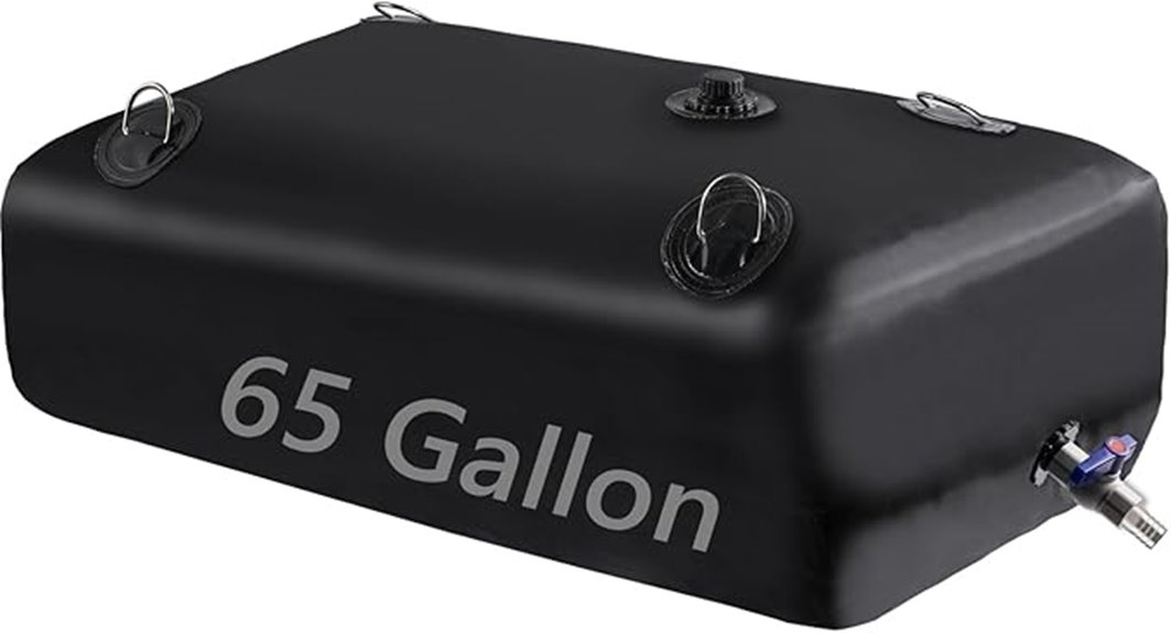 portable 65 gallon water tank