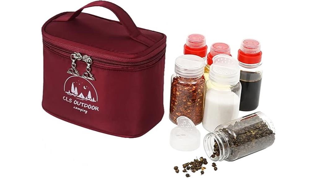 portable camping spice set