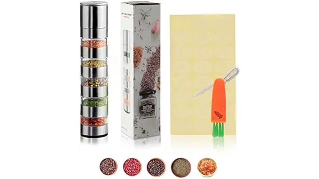 portable camping spice set