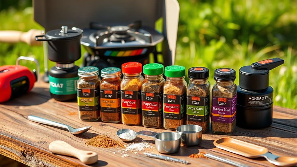 portable durable organized spice kit