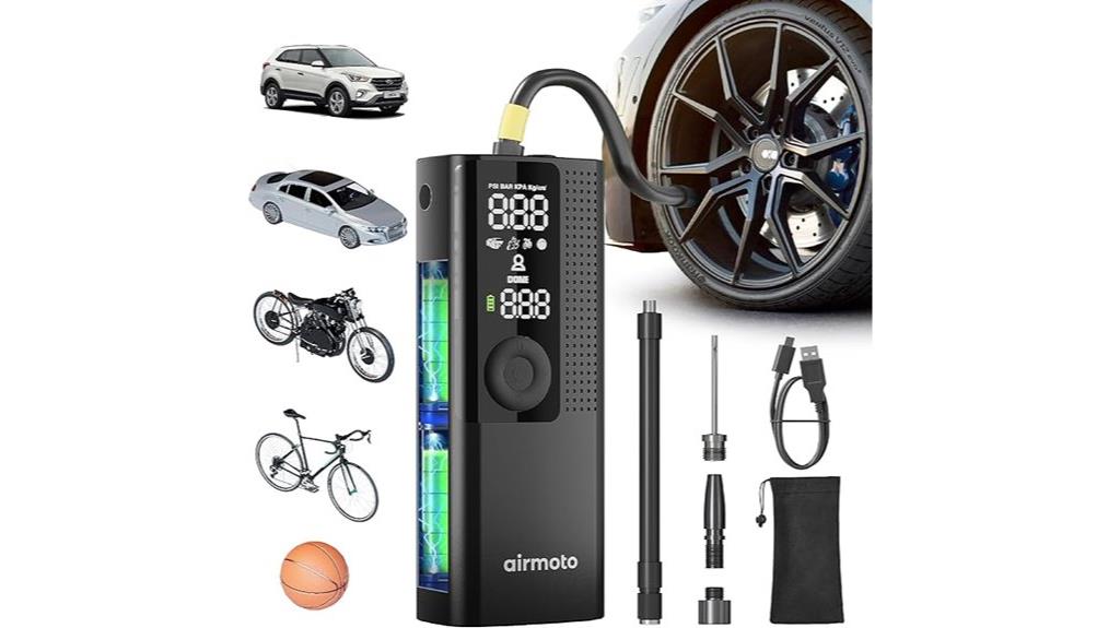 portable inflator with gauge
