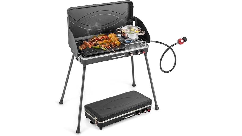 portable propane camping grill