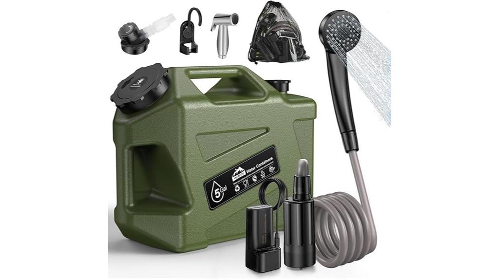 portable water shower
