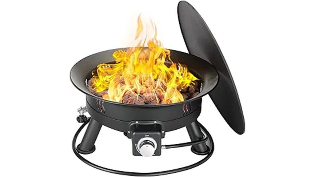 propane fire pit set